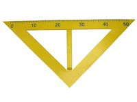 Угольник классный пластмассовый (45 и 45 градусов) - fgospostavki.ru - Красный Сулин