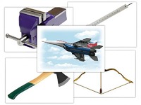 Набор предметных картинок "Оружие, военная техника. Инструменты" (48 штук, А4, с магнитами) - fgospostavki.ru - Красный Сулин