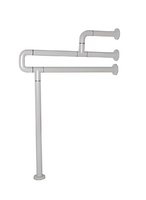 Поручень напольно-настенный с антибактериальным покрытием (белый) - fgospostavki.ru - Красный Сулин