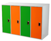 Шкаф-локер металлический 4-х местный с электронным замком - fgospostavki.ru - Красный Сулин