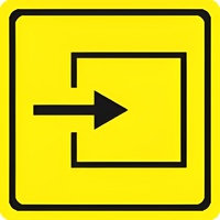 Тактильный знак (вход в помещение) 100х100 - fgospostavki.ru - Красный Сулин