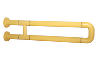 Поручень неоткидной двухопорный с антибактериальным покрытием (желтый) - fgospostavki.ru - Красный Сулин