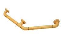 Поручень угловой трехопорный с антибактериальным покрытием (желтый) - fgospostavki.ru - Красный Сулин