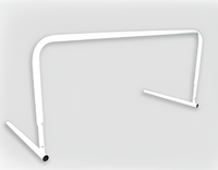 Барьер тренировочный регулируемой высоты (кнопочный фиксатор) - fgospostavki.ru - Красный Сулин