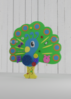 Бизиборд «Радостный павлин» - fgospostavki.ru - Красный Сулин