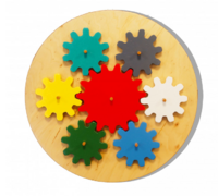 Бизиборд «Цветные шестеренки» - fgospostavki.ru - Красный Сулин