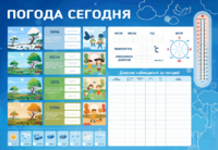 Стенд-уголок маркерный "Погода сегодня" - fgospostavki.ru - Красный Сулин