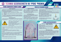 Стенд-уголок "Техника безопасности на уроках физики" - fgospostavki.ru - Красный Сулин