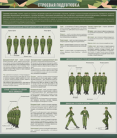 Стенд "Строевая подготовка" - fgospostavki.ru - Красный Сулин