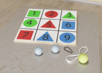 Мишень напольная цветная с цифрами - fgospostavki.ru - Красный Сулин