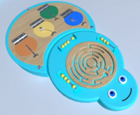 Настенный игровой элемент «Гусеница» - fgospostavki.ru - Красный Сулин