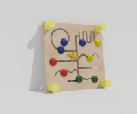 Тактильно-развивающая панель с лабиринтами - fgospostavki.ru - Красный Сулин