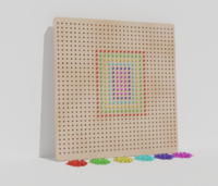 Тактильно-развивающая панель «Радужная мозаика» - fgospostavki.ru - Красный Сулин