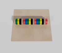 Тактильно-развивающая панель с разноцветными кругами - fgospostavki.ru - Красный Сулин