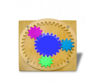 Тактильно-развивающая панель «Цветные шестеренки» - fgospostavki.ru - Красный Сулин