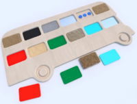 Тактильные разноцветные дощечки «Автобус» - fgospostavki.ru - Красный Сулин