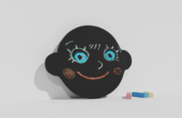 Фигурная грифельная меловая доска на тему эмоций - fgospostavki.ru - Красный Сулин