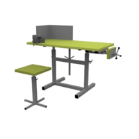 Верстак ученический комбинированный с тисками и струбциной, с защитным экраном и табуретом - fgospostavki.ru - Красный Сулин