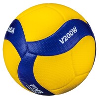 Мяч волейбольный Mikasa V200W (размер 5, синтетическая кожа, профессиональный) - fgospostavki.ru - Красный Сулин