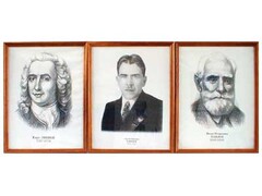 "Портреты выдающихся биологов" (деревянная рамка, под стеклом) - fgospostavki.ru - Красный Сулин