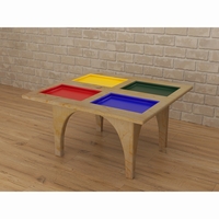 Игровой стол для занятий сенсорной интеграцией 4 цвета - fgospostavki.ru - Красный Сулин