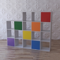 Стеллаж для игрушек и книг "Яркие акценты" - fgospostavki.ru - Красный Сулин