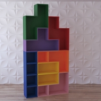 Стеллаж для игрушек "Цветная стройка" - fgospostavki.ru - Красный Сулин