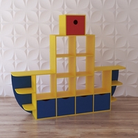 Стеллаж для игрушек "Пароход" - fgospostavki.ru - Красный Сулин