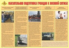 Плакат "Обязательная подготовка граждан к военной службе" - fgospostavki.ru - Красный Сулин