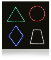 Панель "Цветные фигуры 4” (вариант 2) - fgospostavki.ru - Красный Сулин