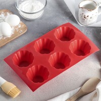 Форма для выпечки силиконовая 6 ячеек - fgospostavki.ru - Красный Сулин