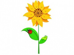 Сенсомоторное декоративно-развивающее панно "Подсолнух" - fgospostavki.ru - Красный Сулин