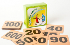 Набор магнитных карточек "Круглые числа" (фон оранжевый) - fgospostavki.ru - Красный Сулин