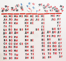 Набор магнитных карточек "Слоговый домик" - fgospostavki.ru - Красный Сулин