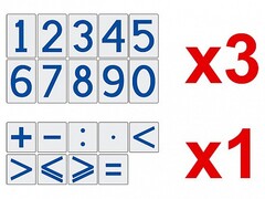 Комплект магнитов (демонстрационных) для школьной доски "Цифры и знаки" - fgospostavki.ru - Красный Сулин