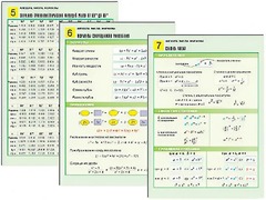 Комплект таблиц по алгебре "Алгебра. Числа. Формулы" раздаточные (цветные, ламинированные, А4, 10 штук) - fgospostavki.ru - Красный Сулин
