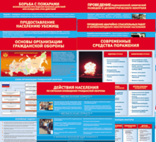Комплект таблиц "Основы гражданской обороны (МЧС РФ)" 13 штук. - fgospostavki.ru - Красный Сулин