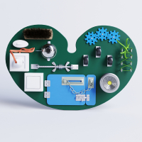 Бизиборд «Зеленое сердце» - fgospostavki.ru - Красный Сулин