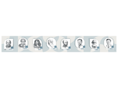 Стенд-лента "Выдающиеся ученые-биологи" - fgospostavki.ru - Красный Сулин