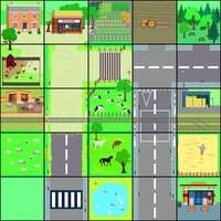 Тематическое поле-маршрутизатор «Ферма» для мини-робота Bee-Bot/Blue-Bot - fgospostavki.ru - Красный Сулин