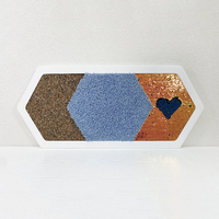 Декоративная тактильная панель 3в1 - «Пробка, Ворс, Пайетка» - fgospostavki.ru - Красный Сулин