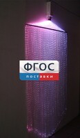 Фибероптическая занавесь (150 волокон) с интерактивным источником света - fgospostavki.ru - Красный Сулин
