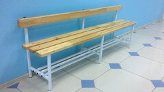 Скамья для раздевалок со спинкой (1,5 метра) - fgospostavki.ru - Красный Сулин