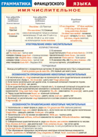 Таблица "Грамматика французского языка. Имя числительное (употребление, особенности произношения и правописания)" (100х140 сантиметров, винил) - fgospostavki.ru - Красный Сулин