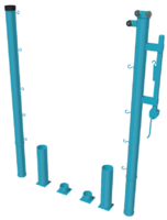 Стойки для большого тенниса с механизмом натяжения со стаканами - fgospostavki.ru - Красный Сулин