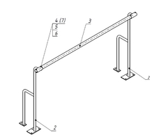Станок хореографический напольный (1,5 метра, однорядный) - fgospostavki.ru - Красный Сулин