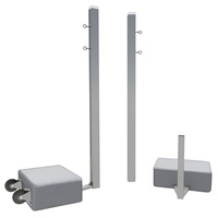 Бадминтонные стойки мобильные (с противовесами, на колесах) - fgospostavki.ru - Красный Сулин