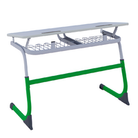 Парта SMARTY двухместная регулируемая по высоте (наклонная столешница) - fgospostavki.ru - Красный Сулин