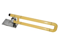 Поручень откидной с антибактериальным покрытием (желтый) - fgospostavki.ru - Красный Сулин