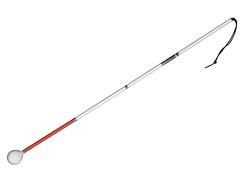 Трость складная ориентационная на крючке 110 сантиметров - fgospostavki.ru - Красный Сулин